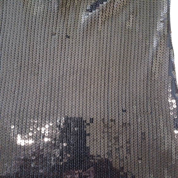 BLACK SEQUIN BEBE CLUB DRESS - Picture 3 of 3